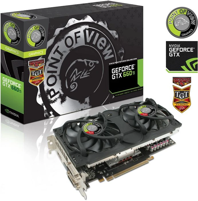 Point of View GeForce GTX 660 Ti TGT Performance Boost Dual Fan, 3GB GDDR5, 2x DVI, HDMI, DP