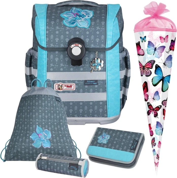 McNeill Ergo Mac Flower Schultaschen-Set, 4-tlg.