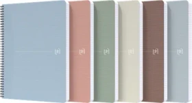 Oxford My Rec'Up Spiralbuch, A4, liniert, Hardcover, weiß, 90 Blatt