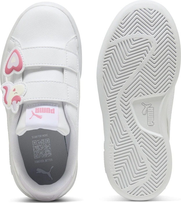Puma Smash 3.0 Badges puma white/magic rose/lilac frost (Junior)
