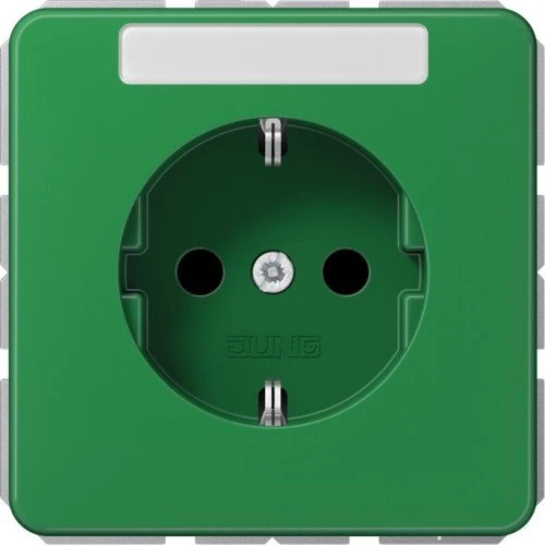 Jung Serie CD SCHUKO Steckdose Thermoplast 16A 250V, grün