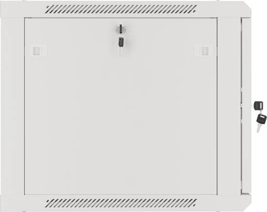 Lanberg WF01 Series 19" Wandschrank 9HE, hängend, Flatpack, V2, Glastür, IP20, RAL 7035, 600mm tief