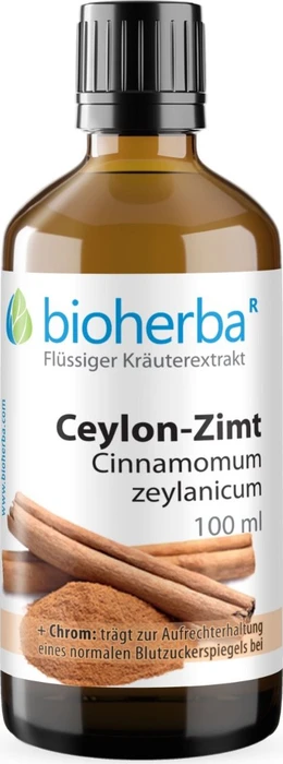 Bioherba Ceylon-Zimt Cinnamomum zeylanicum Tropfen Tinktur, 50ml