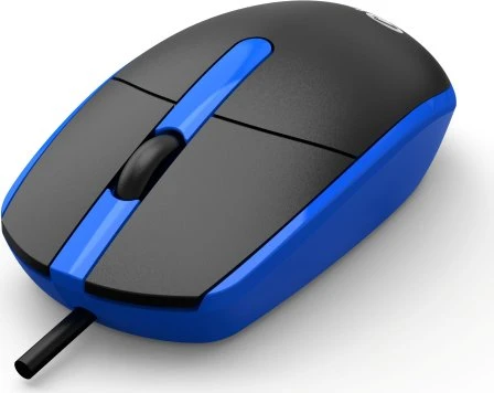C-Tech WM-10B Wired Mouse schwarz/blau, USB