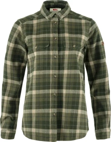 Fjällräven Värmland Heavy Flannel Hemd langarm green/deep forest (Damen)