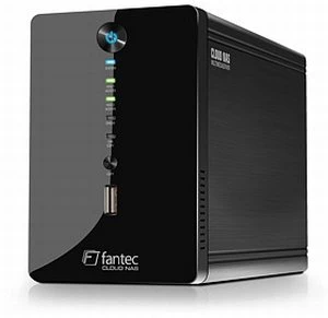 Fantec CL-35B2 RAID, 1x RJ-45 1000Base-T, 2x USB-A 2.0
