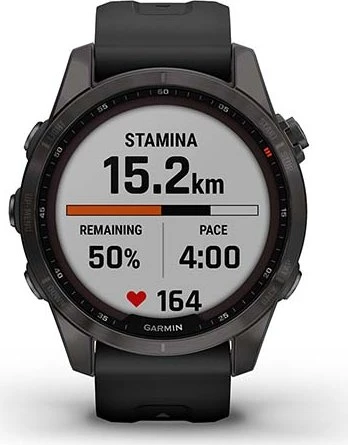 Garmin Fenix 7S Sapphire Solar slate grey titan/black