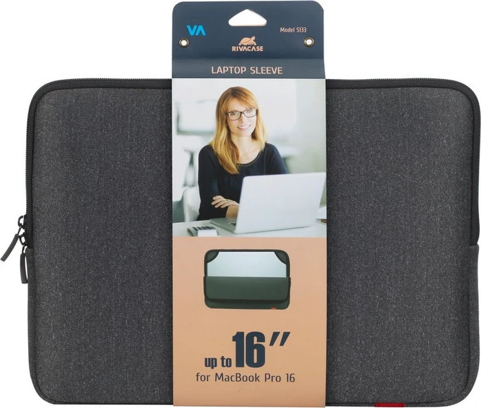 RivaCase 5133 Antishock Laptop Sleeve für MacBook Pro 16", dunkelgrau