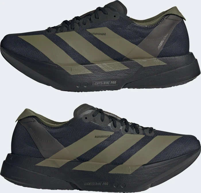 adidas Adizero Adios Pro 4 core black/focus olive/charcoal (Herren)