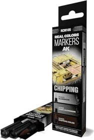 AK-Interactive Real Colors Markers Chipping Farbset, 3-tlg.