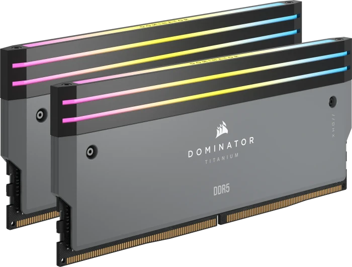Corsair Dominator Titanium RGB grau UDIMM 64GB Kit, DDR5-6000, CL30-36-36-76