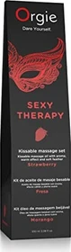 Orgie Sexy Therapy Lips Massageöl mit Feder, 200ml