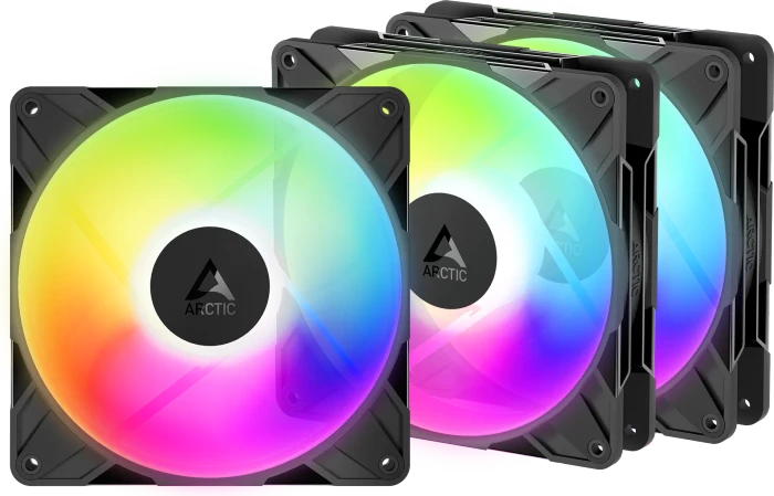 ARCTIC P14 Pro Reverse A-RGB, schwarz, 140mm, 3er-Pack
