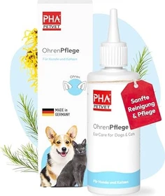PHA PetVet Ohrenpflege Tropfen für Hunde & Katzen, 100ml