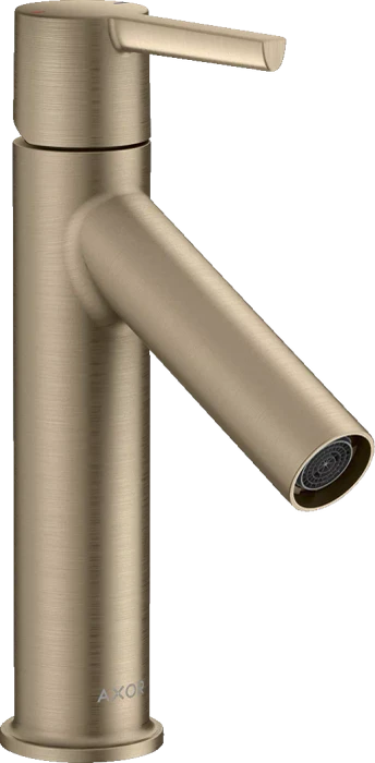 Hansgrohe Axor Starck Einhebel-Waschtischmischer 100 mit Hebelgriff und Ablaufgarnitur brushed nickel
