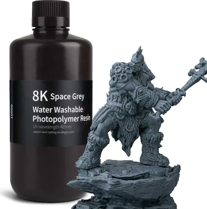 Elegoo 8K Water-washable Resin Space Grey, 1.00kg