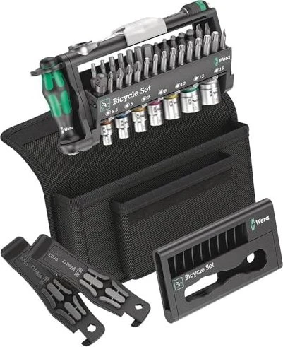 Wera Bicycle Set 3 Bitset/Steckschlüsselsatz inkl. Tasche, 39-tlg.