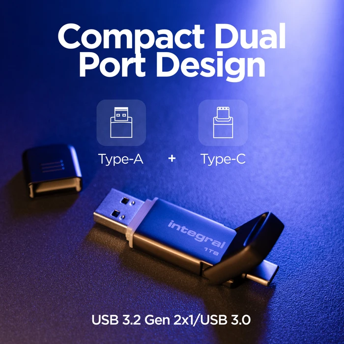 Integral SlimXpress Dual USSD 512GB Dark Bronze, USB-A + USB-C, USB 3.2 Gen 2×1