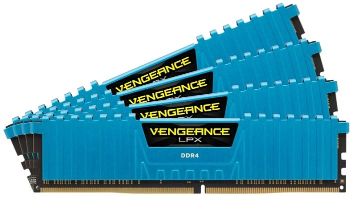 Corsair Vengeance LPX blau UDIMM 16GB Kit, DDR4-2800, CL16-18-18-36
