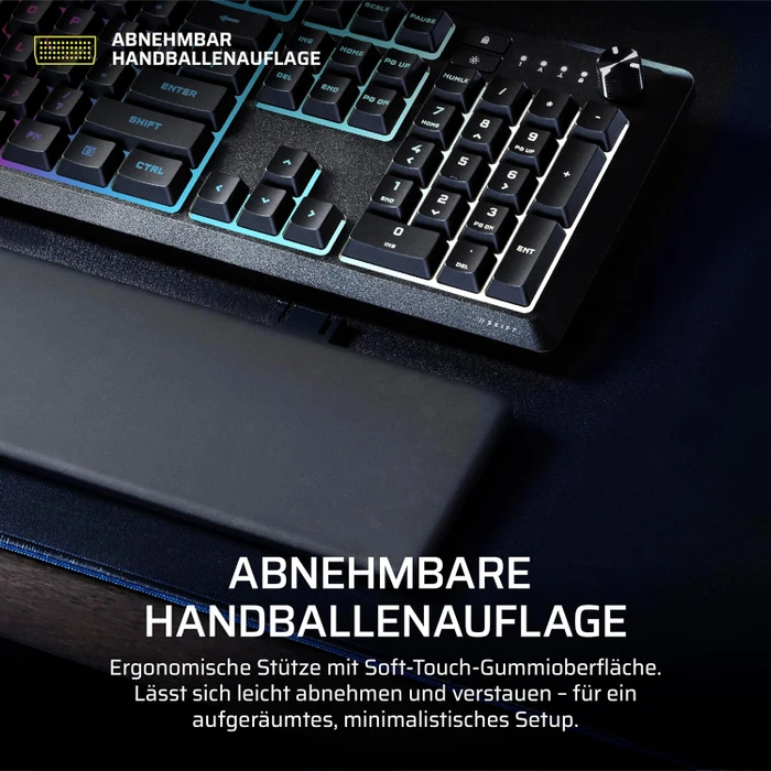 Corsair SKIFF 100 PLUS, schwarz, LEDs RGB, USB, DE