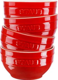 Zwilling Staub Ceramique Schüssel rund 12cm kirch-rot, 4 Stück