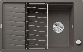 Blanco Elon XL 6 S-F InFino Becken reversibel mit Ablauffernbedienung vulkangrau