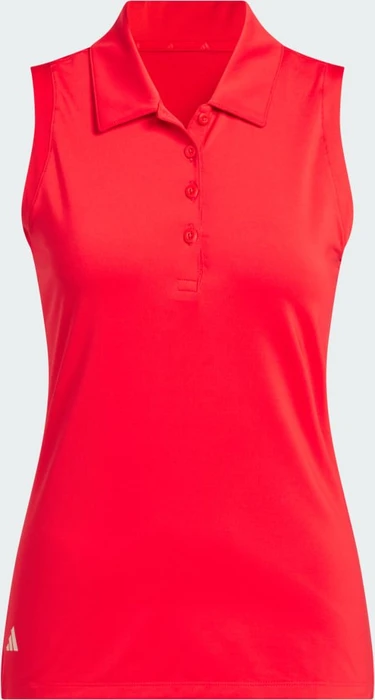 adidas Women's Ultimate365 Solid Poloshirt ärmellos pure ruby (Damen)