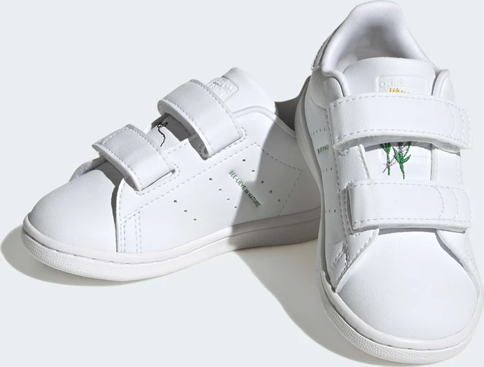 adidas Stan Smith cloud white/green/shock purple (Junior)