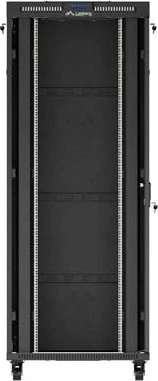Lanberg 19" Rackschrank 42HE, LCD, freistehend, Flat Pack, V2, Glastür, IP20, RAL 9004, 1000mm tief