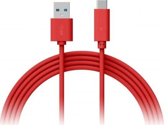 XLayer Colour Line USB-A/USB-C 1.0m rot