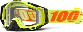 100% Racecraft Schutzbrille attack yellow/clear lens