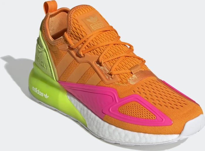 adidas ZX 2K Boost cloud white/bright orange/semi solar pink (Herren)