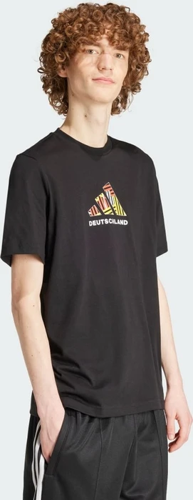 adidas Germany Football Fan Graphic T-Shirt kurzarm schwarz (Herren)