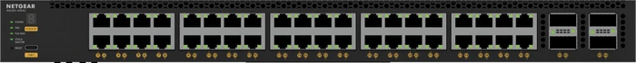 Netgear AVoIP M4350 Rackmount 10G Managed Switch, 40x RJ-45, 4x QSFP28, 196W PoE++