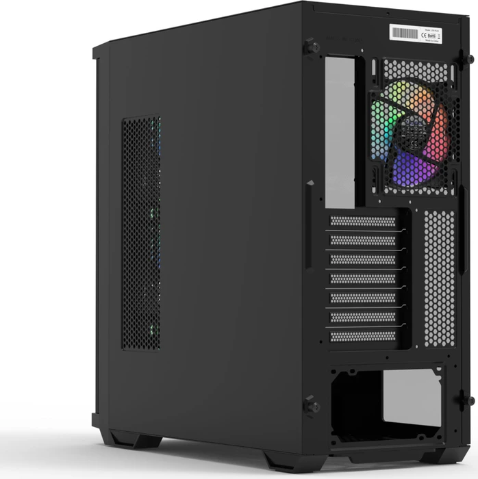 Zalman Z10 Plus, schwarz, Glasfenster