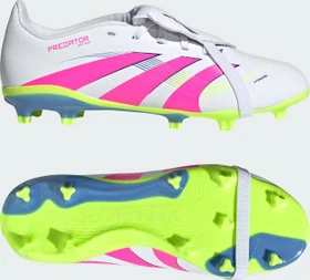 adidas Predator League Fold-Over Tongue FG cloud white/lucid pink/lucid lemon (Junior)