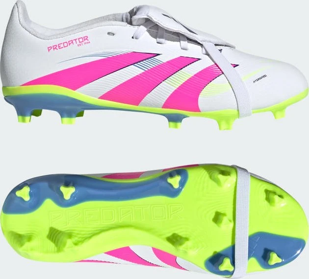 adidas Predator League Fold-Over Tongue FG cloud white/lucid pink/lucid lemon (Junior)