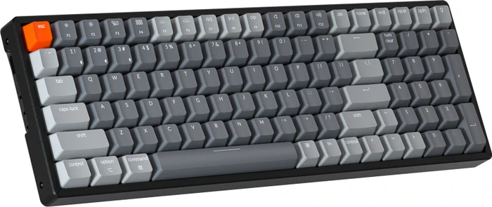 Keychron K4 V2 Aluminium, LEDs RGB, hot-swap, schwarz, Gateron BROWN, USB/Bluetooth, DE