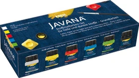Kreul Javana Stoffmalfarbe für helle und dunkle Stoffe Grundfarben, 6 Farben, 20ml, 6er-Set