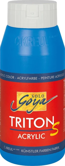 Kreul Solo Goya Triton S Acrylic Acrylfarbe, primärblau, 750ml