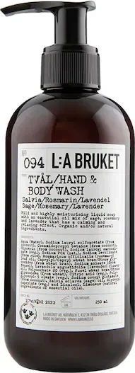 L:A Bruket No 094 Sage Rosemary Lavender Hand & Body Wash, 240ml