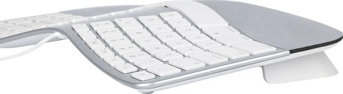 Matias Sculpted Ergonomic Wired Keyboard for Mac, silber, USB, DE