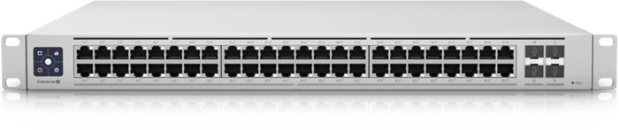 Ubiquiti UniFiSwitch Enterprise 48 Rackmount 2.5G Managed Switch, 48x RJ-45, 4x SFP+, 720W PoE+