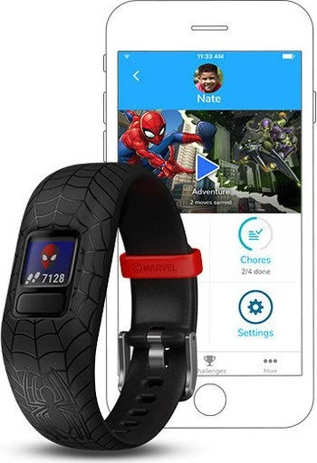 Garmin vivofit jr. 2 Marvel Spider-Man Aktivitäts-Tracker anpassbar schwarz