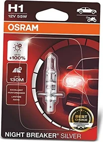 Osram Night Breaker Silver H1 55W, 1er-Pack Blister