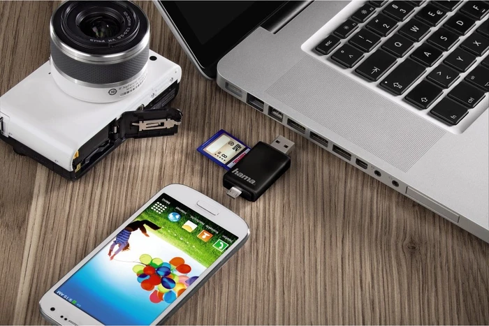 Hama OTG Dual-Slot-Cardreader, USB-A 2.0/USB 2.0 Micro-B [Stecker]