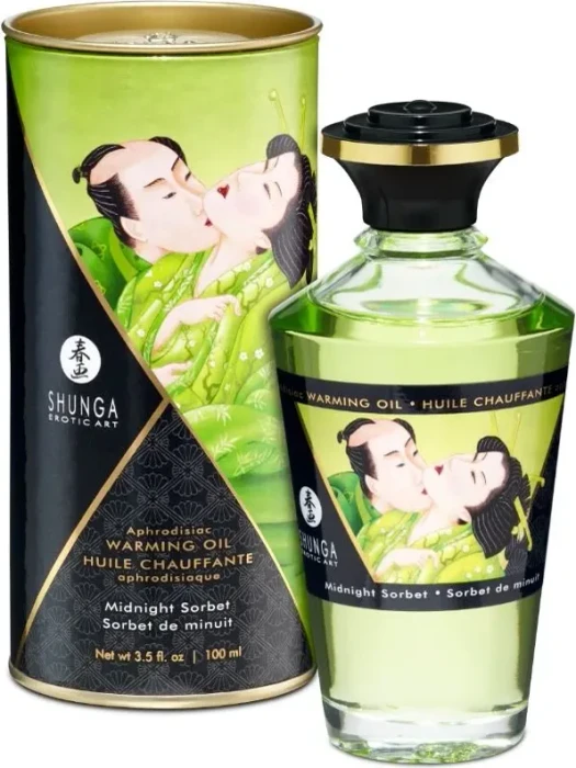 Shunga Aphrodisiac Warming Oil Massageöl Midnight Sorbet, 100ml