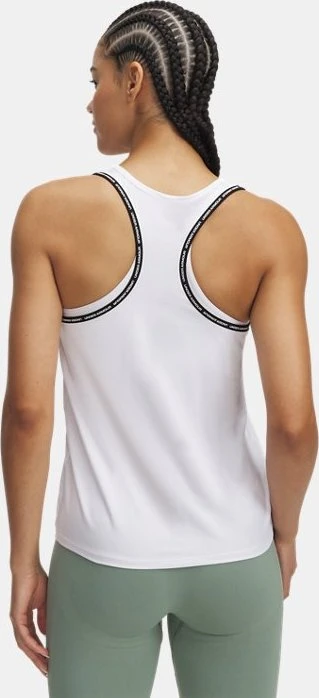 Under Armour Mesh Tank Top Funktionsshirt ärmellos weiß/schwarz (Damen)
