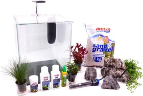 amtra NANOTANK Cubo System Aquarium mit Dekoration, 30l