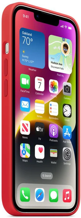 Apple Silikon Case mit MagSafe für iPhone 14 (PRODUCT)RED